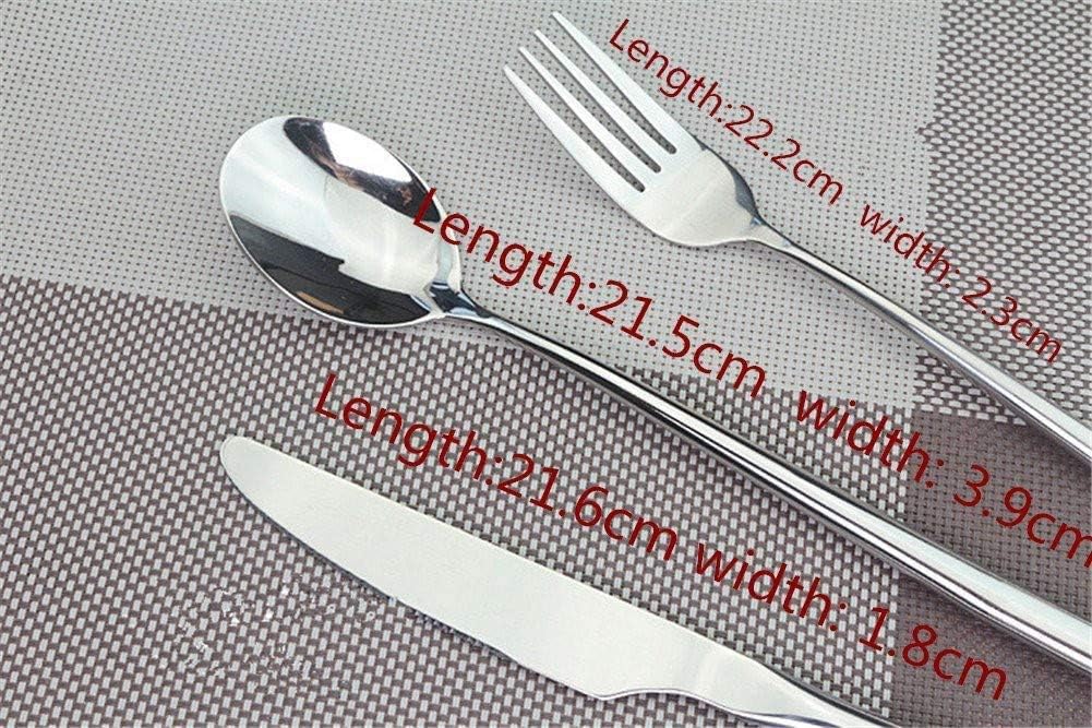 Long-handled Korean Stainless Steel Fork Set (Spoons, 6)