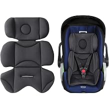 Infant Car Seat Insert Breathable Head Support for Newborn to Toddler 0-3 Years, Soft Non-Sticky Baby Car Seat Cushion, Universal Carseat Insert Support for Stroller, Swing & Carrier, Black