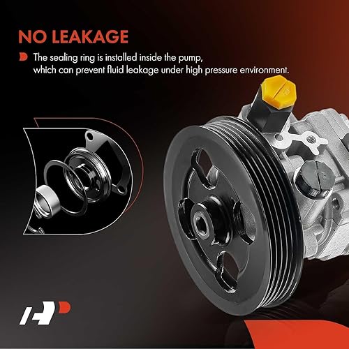 Miniatura 7 de A-Premium Bomba de dirección asistida, con polea, compatible con Subaru Impreza 2002-2003, 2.0L, repuesto # 34430-FE002, 96536M