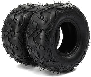 Parts-Diyer Pair of 2 145/70-6 ATV UTV Tires,145 70-6 (14x6-6) Go-Kart Mini Bike Tires Fit for CC100X CT100u,6 Ply,Tubeless,Non-Directional Knobby Tread