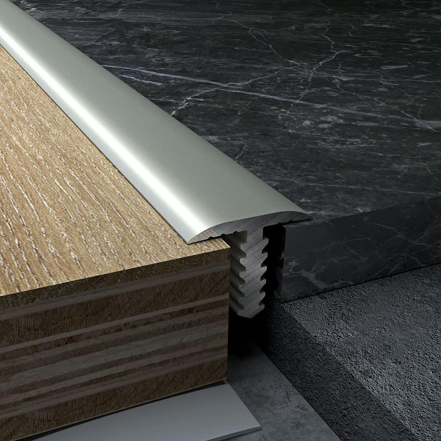 T-Transition Strips, Threshold Strips, Floor to Tile, Wood to Laminate Carpet, Gap Joint Aluminum Strips