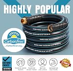 Heavy Duty Garden Hose 75t, Non-Expandable Flexible Water Hose, Kink Resistant Lightweight Hybrid Hose, Leakproof Hose Male to Female Fittings