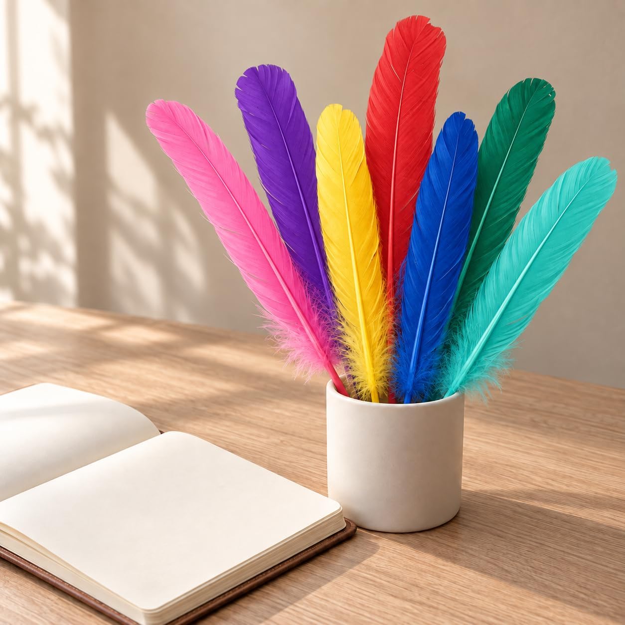 AntiLousy Crafts Feathers 150 Pcs Feathers for DIY Crafts (Colorful, 6-8 Inches 150 Pcs)