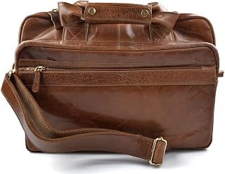 Notebook leather shoulder bag messenger bag ipad laptop women men notebook leatherbag bag satchel crossbody business executive bag brown
