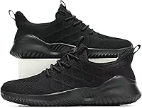 Vista 4 de Mevlzz Zapatos deportivos para correr para hombre, sin cordones, informales, de malla, transpirables, ligeros, para el trabajo