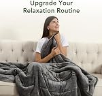 Sivio Couverture pondérée pour adulte, 15 lbs Sherpa Flèche lourde à jet flou Couverture réversible Twin-Size Super doux chaud Cozy Fluffy, 48x72 Poches grises