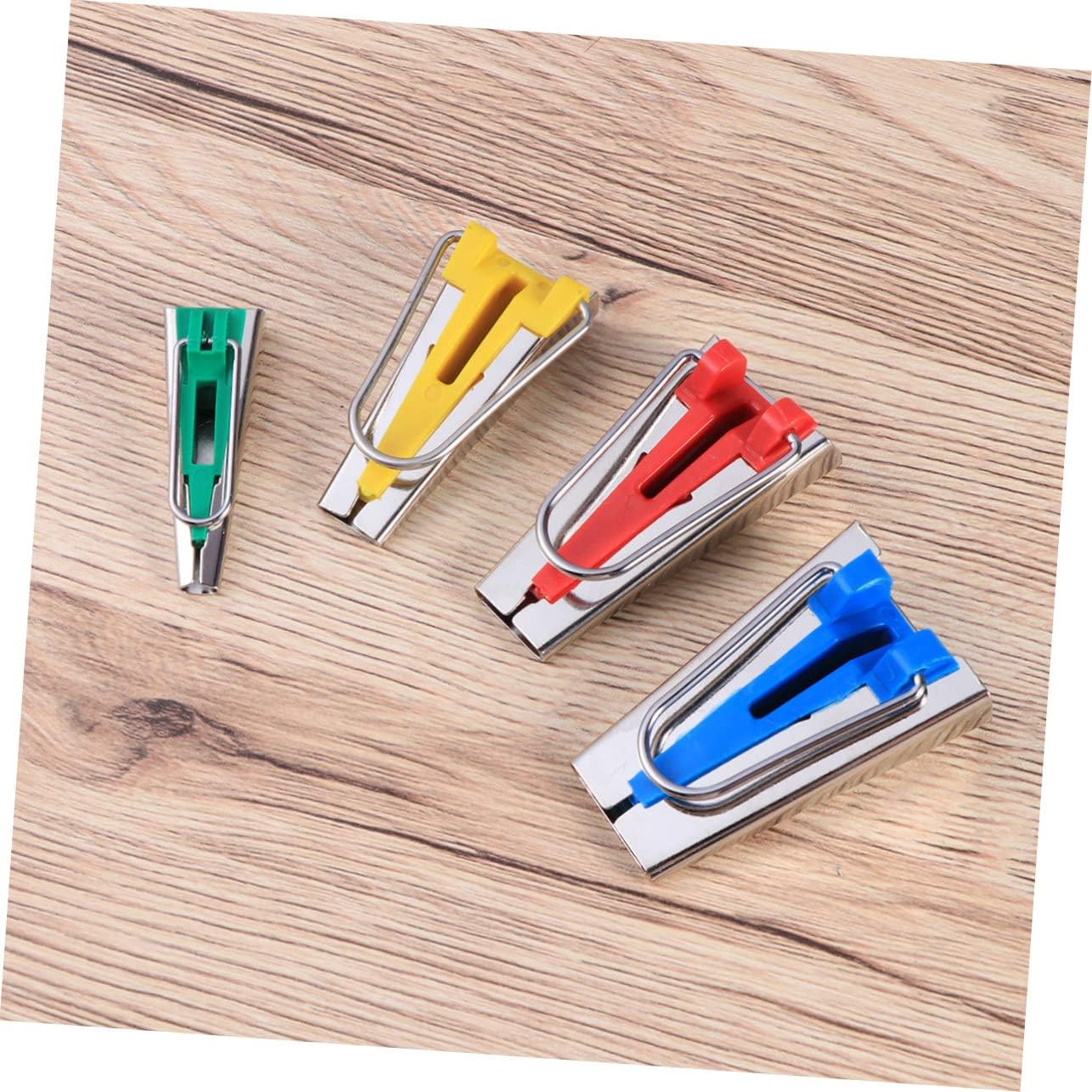 jojofuny Sewing Bias Tape Maker Set 4 Sizes (6mm 12mm 18mm 25mm) for Quilting and Binding Easy Fabric Binding Tools for DIY Sewing Projects