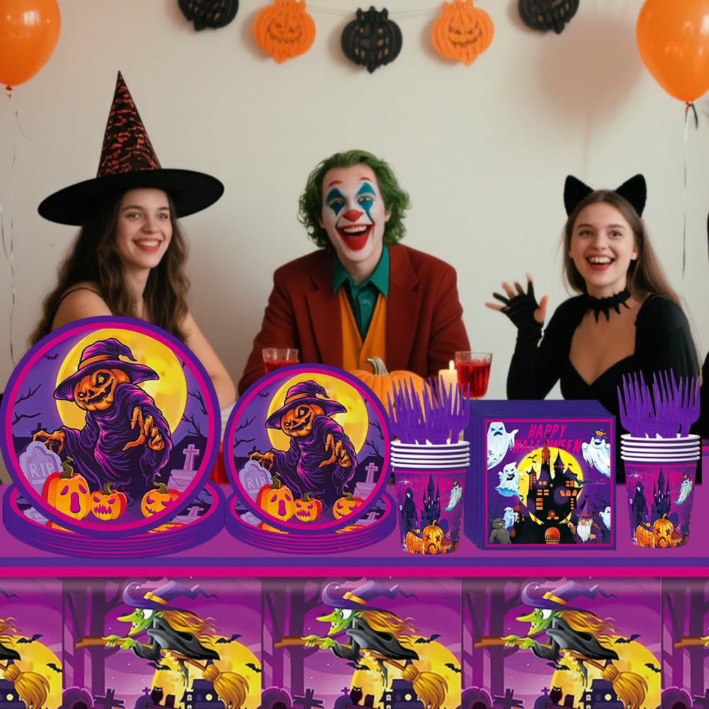 Halloween Party Tableware, Halloween Themed Tableware set - Image 4