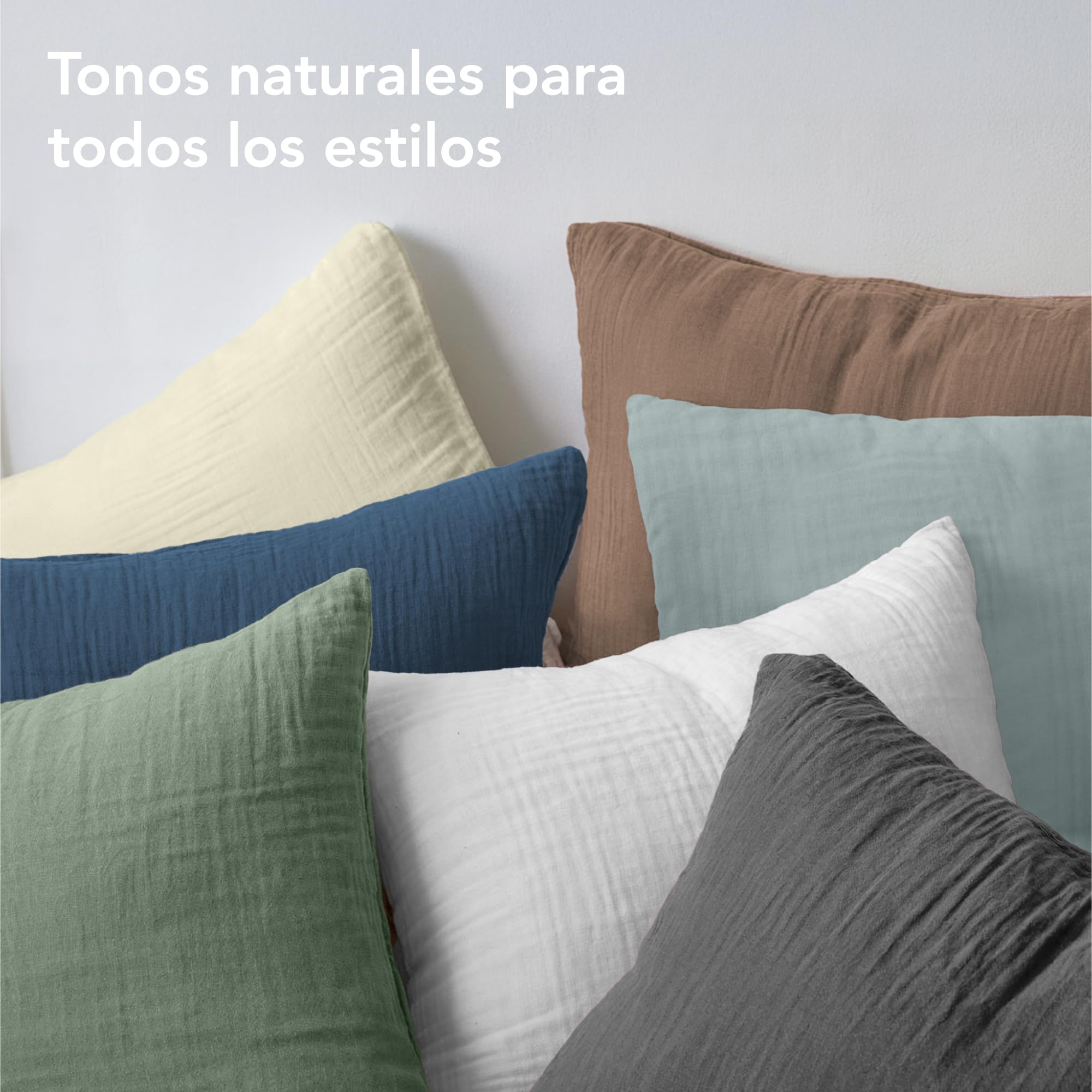 Dreamzie Funda Nordica Cama 200 Algodon - Juego de Cama con Funda de Edredón 220x240 y 2 Fundas de Almohada 80x80 cm - Blanco - Tejido de Muselina - Certificada Oeko-Tex