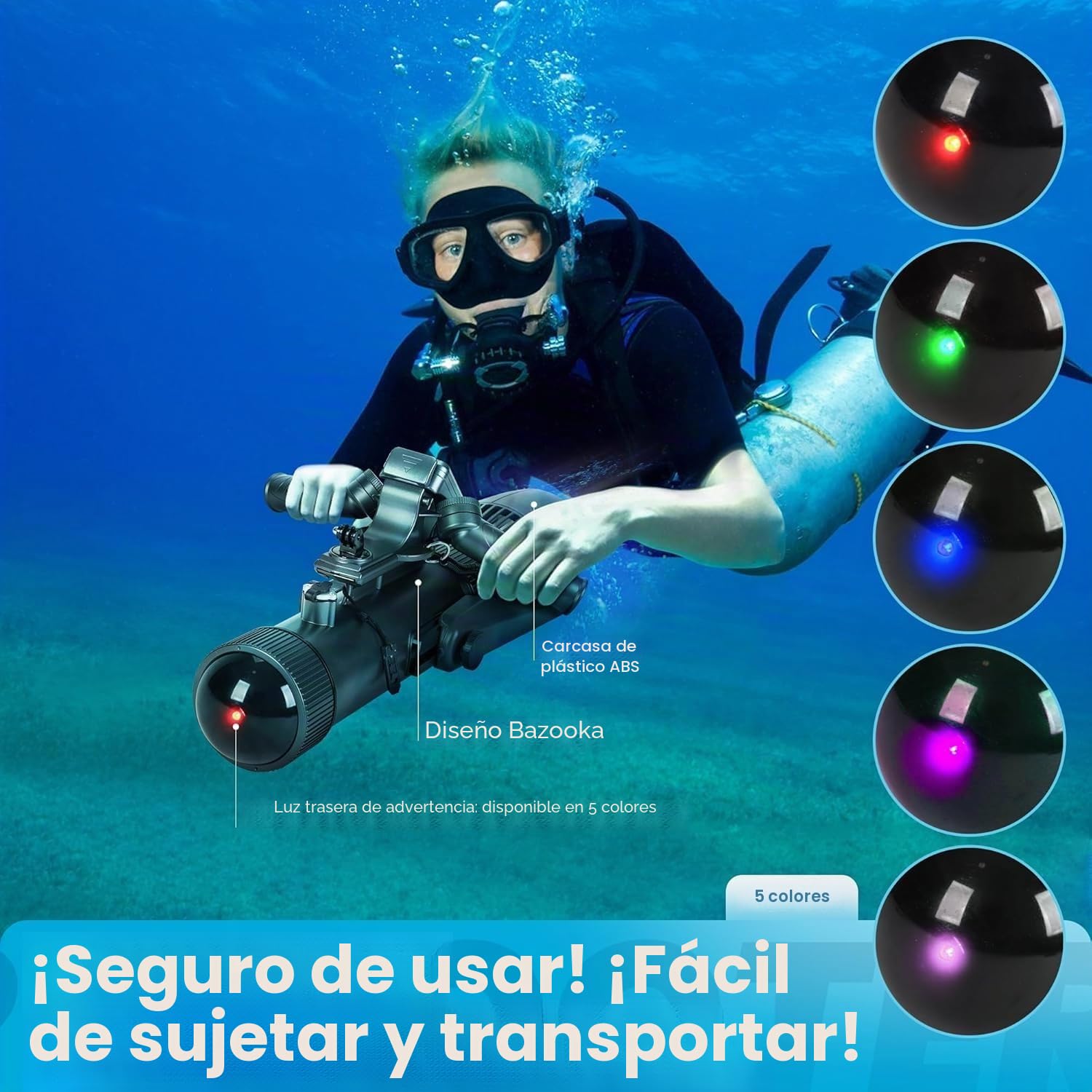 Camolech Scooter subacuático de doble batería sin escobillas con control remoto, máximo 3 m/s, Aqua Scooter 900 W, motor eléctrico para tablas de surf, SUP y kayaks