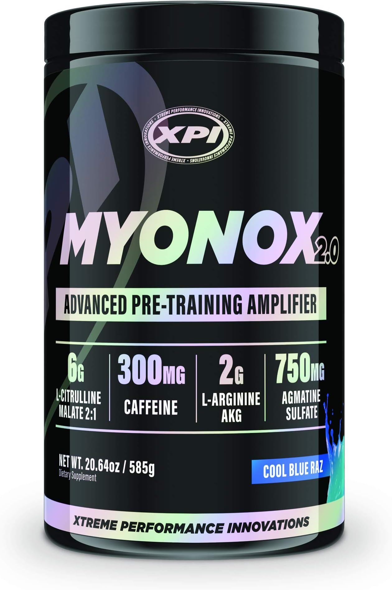 XPI Myonox 2.0 (30 Serv) (Cool Blue Raz) - Advanced Pre-Training Amplifier