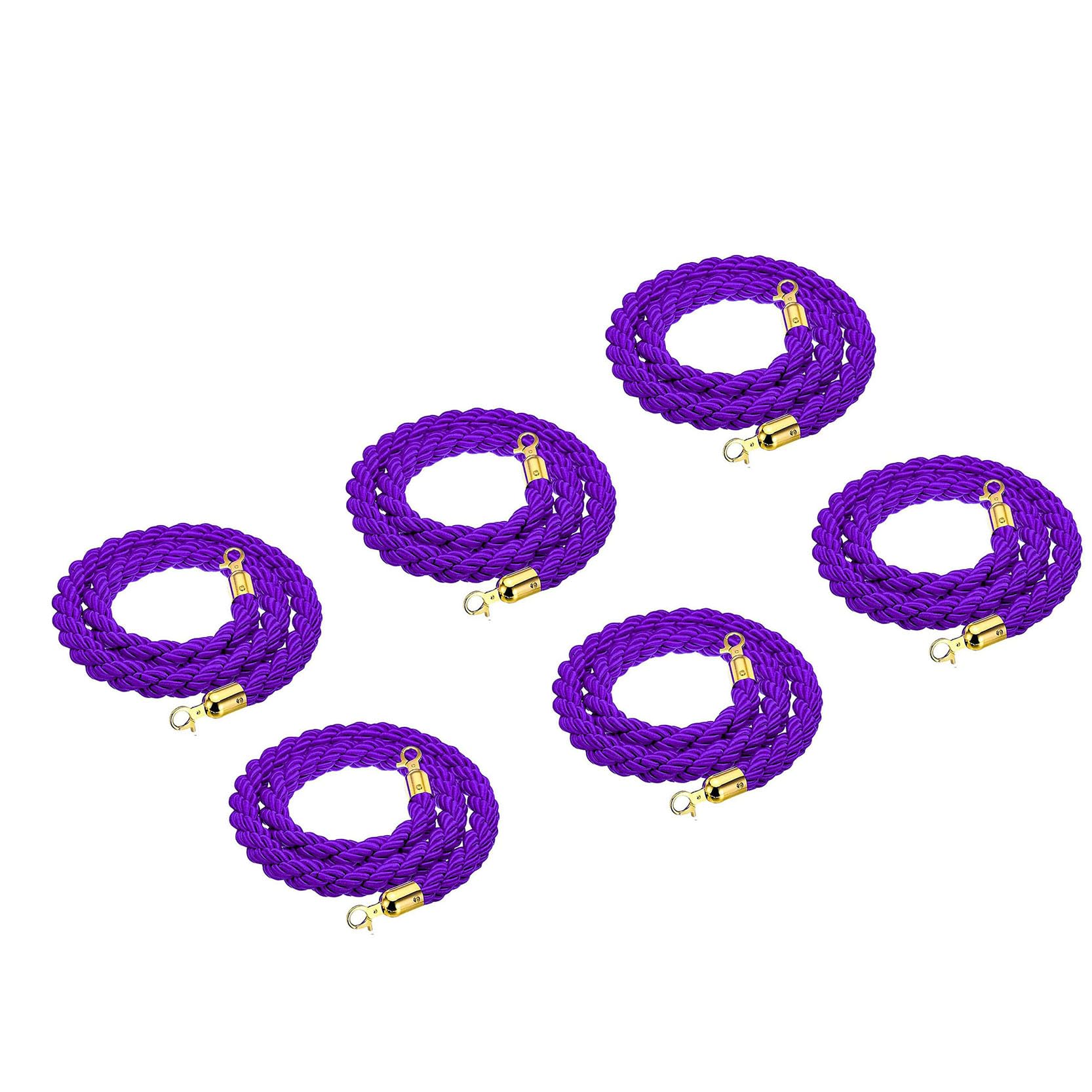 Corde pour poteaux de 1,5 m avec mousquetons et séparateur de file