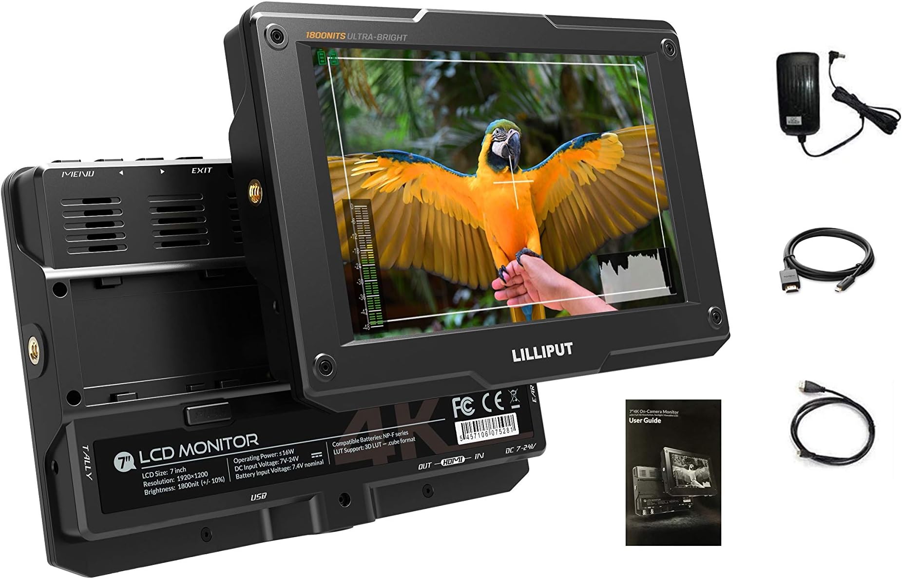 LILLIPUT H7 7" Full HD Field LED Monitor with 4K HDMI, Built-in Speaker, 1920x1200