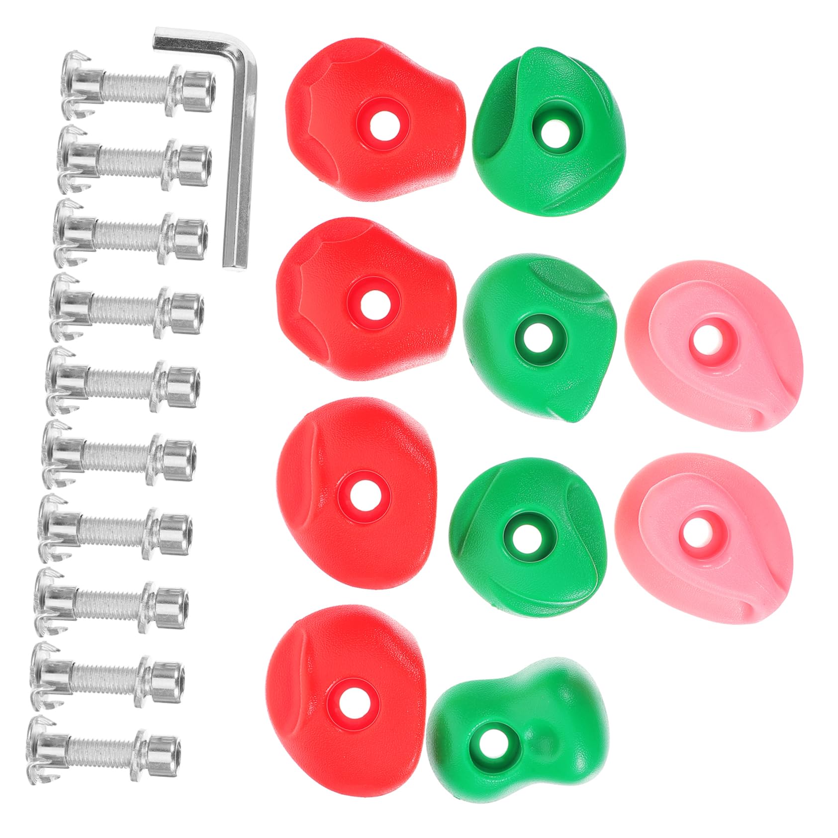 TOYANDONA 10 Sets Outdoor Climbing Rocks for Realistic Shapes Easy Installation Difficulty for Playgrounds Schools and Amusement Parks