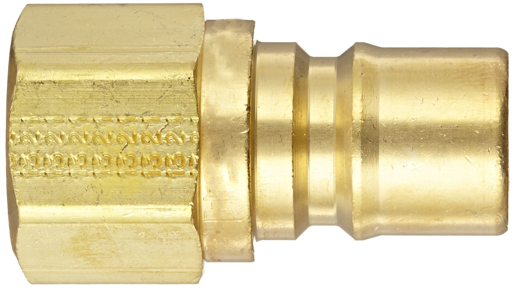 Eaton Hansen 100508 Brass Gas Mate Series, Coupler Plug, 1/2