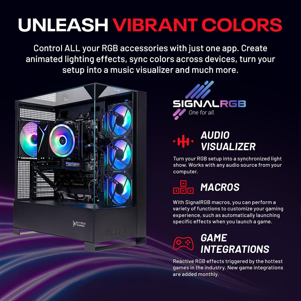 Skytech Gaming Shadow 5 Gaming PC, AMD Ryzen 7 7700 3.8GHz, NVIDIA RTX 5070 12GB VRAM, 1TB Gen4 NVMe SSD, 32GB DDR5 RAM 6000, 750W Gold PSU, WI-FI 5, Windows 11, Desktop