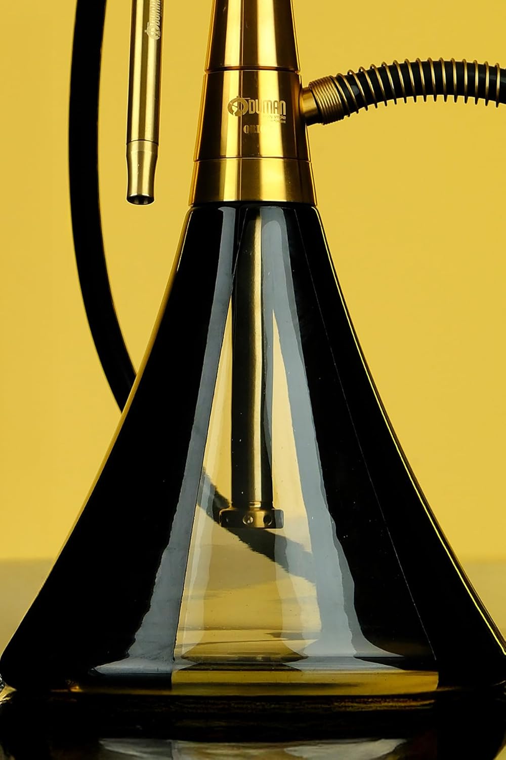 ODUMAN ORION HOOKAH - FULL SET - (GOLD BODY - BLACK GLASS)