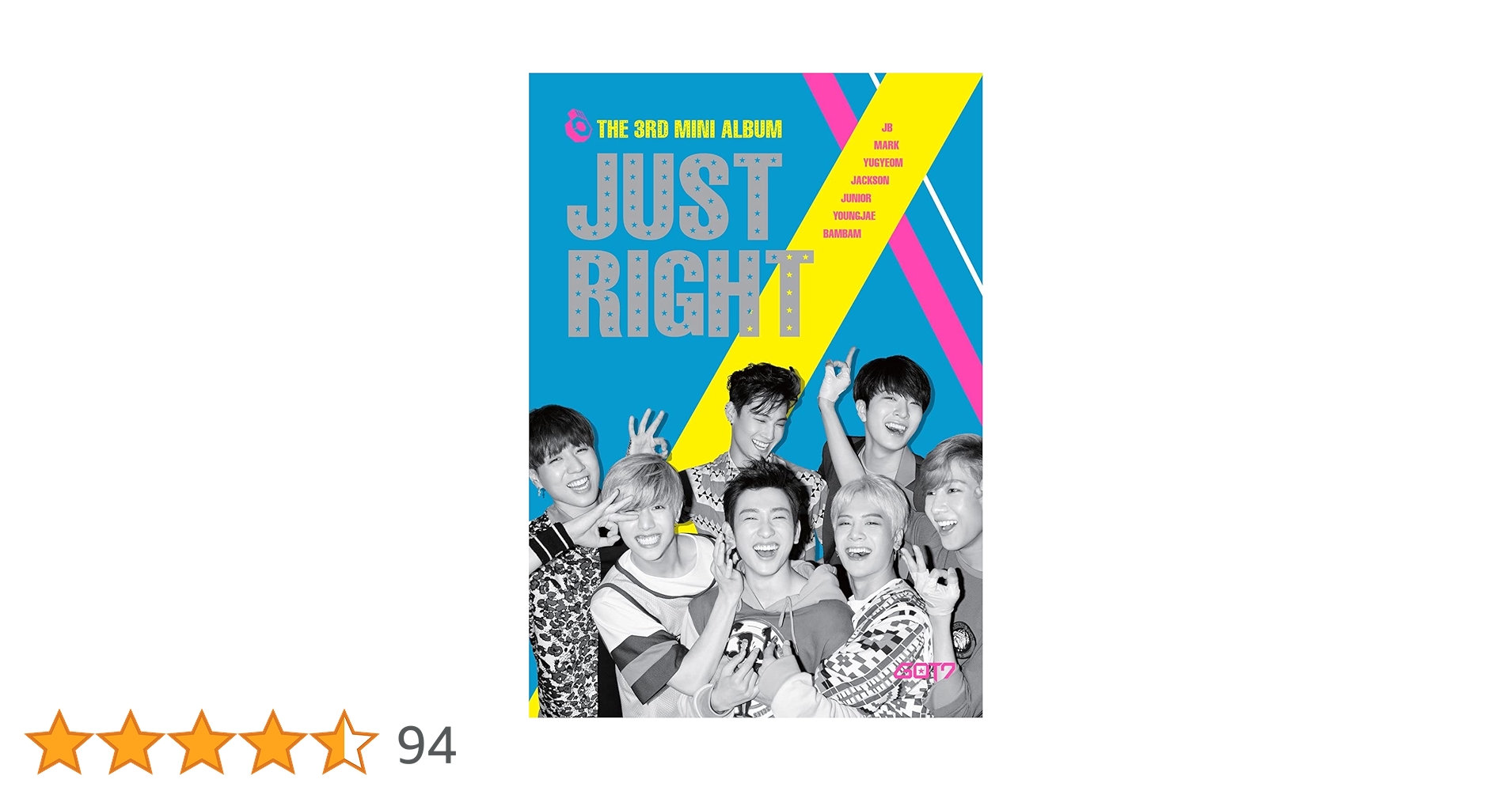 GOT7 - JUST RIGHT (3rd Mini Album) Album+Extra Photocards Set