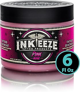 INK-EEZE Pink Tattoo Ointment for Artists and Aftercare, Essential Oils,...