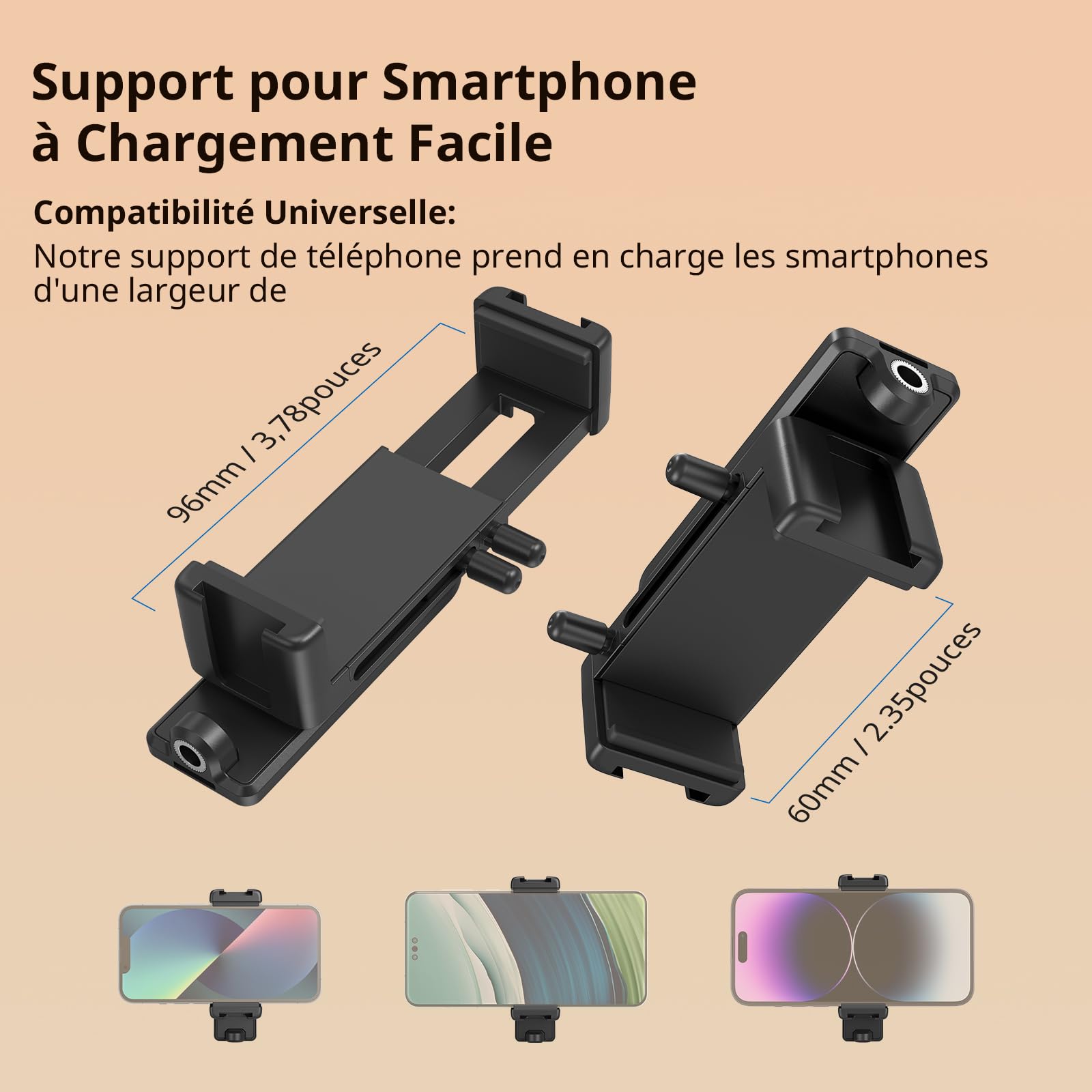 Image secondaire de Support de Téléphone Universel SMALLRIG avec Pince à Chargement Rapide