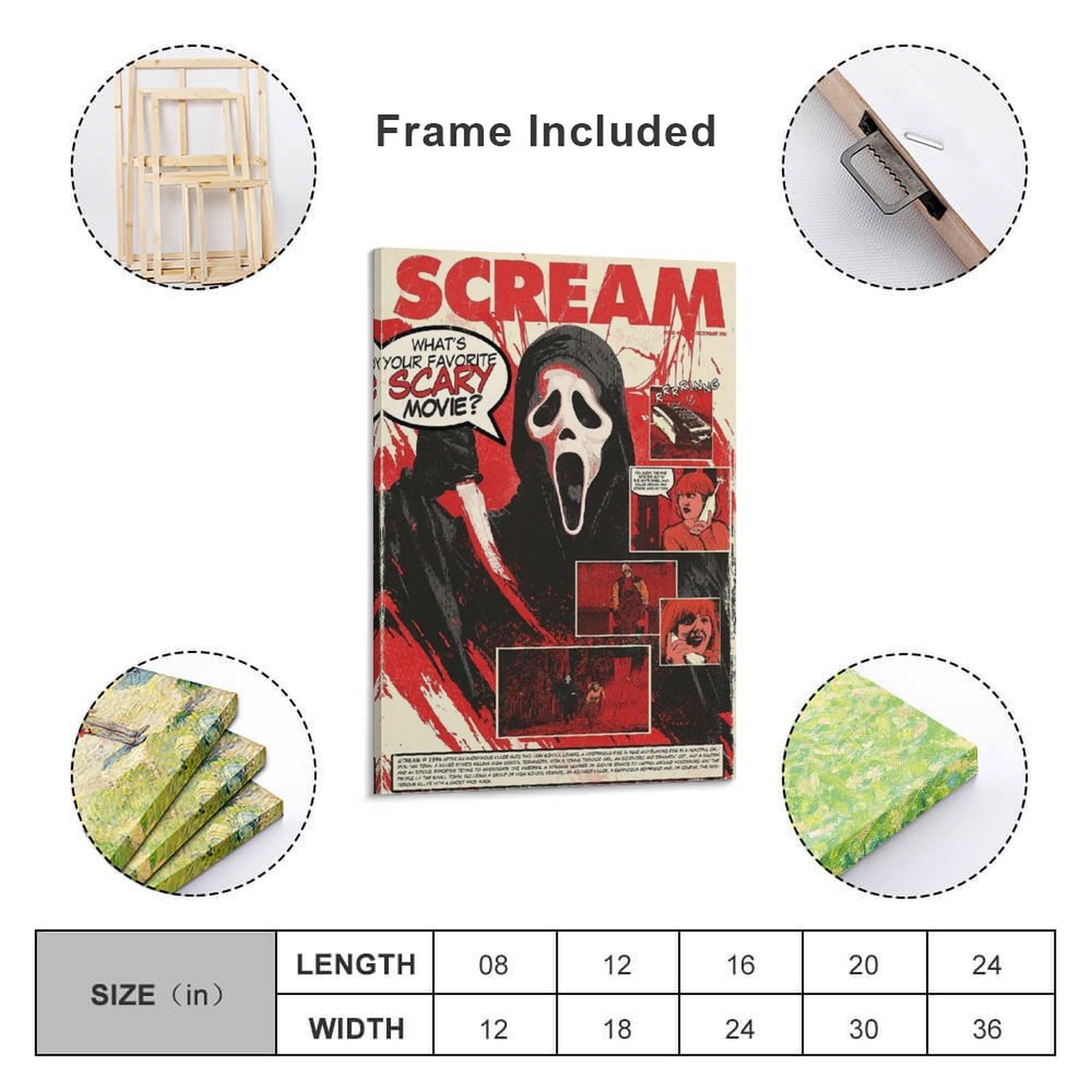 Amazon.co.jp: SCREAMスクリームポスター ホラー映画ポスター