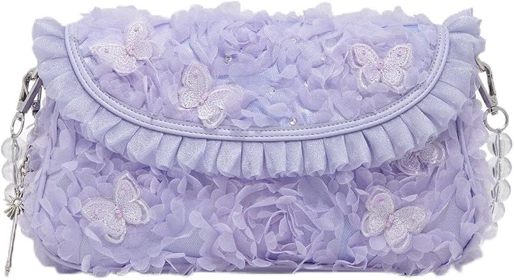 BoxLunch Wicked Glinda Butterfly Tulle Shoulder Bag Exclusive PURPLE NONE