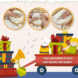 TiTiC Animal Squeeze Toy, Taba Squishy Toys, Valentines Cat Paw Cute Kawaii Squeeze Toys, Stress Relief, Chestnut Puppy