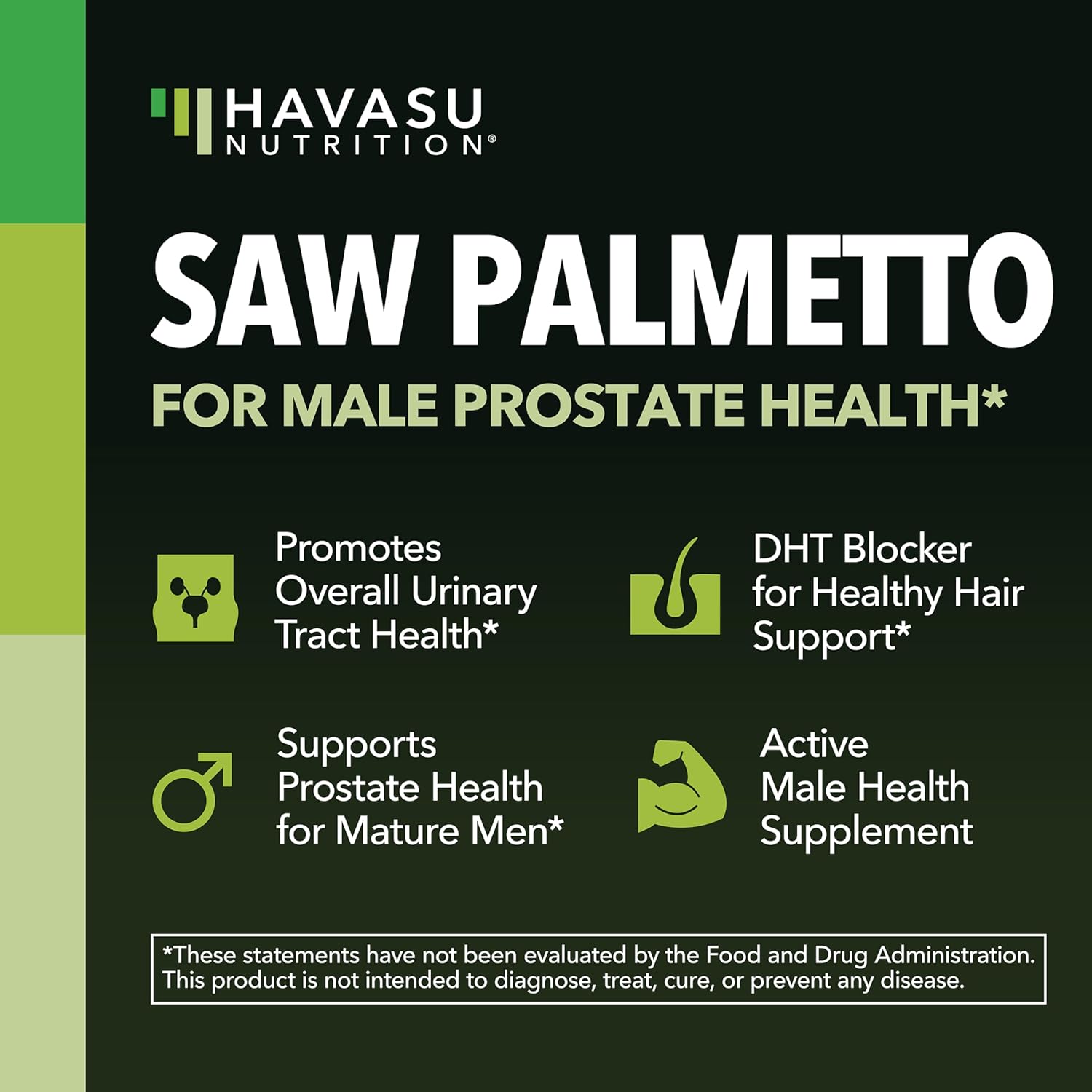 Saw Palmetto for Men Prostate Health Supplement to Promote Urinary Tract Function - 500mg Per Serving - 100 Count - DHT Blocker Hair Vitamin - Vegan, Non-GMO Capsules, Over 3 Month Supply - Image 3