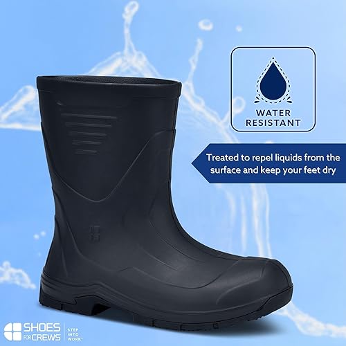 Miniatura 3 de Shoes for Crews Bullfrog II, Soft Toe Boots, Work Boots for Men Women, Botas De Trabajo, Work & Safety Footwear, Work Shoes, Slip Resistant, Water