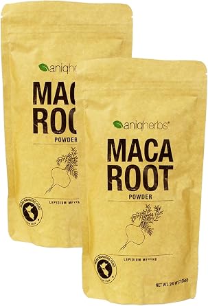 Aniqnaturals 2 Paket Maca K k  Tozu - 2X200Gr Maca Powder - Lepidium Meyeni