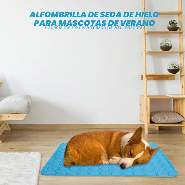 Foto 3 de 7 de Esterilla de refrigeración para perros, gatos, mascotas, 60 x 50 cm, 2 unidades