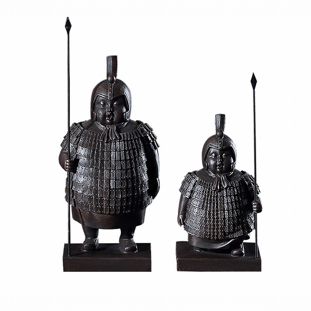 Guerreros de Terracota para armarios de televisión y decoración de bares retro sofisticados