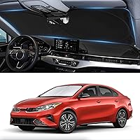 Vista 127 de Parasol, protector plegable para ventana delantera, plegable, visera para parabrisas 240T, cobertura completa para mantener el automóvil fresco