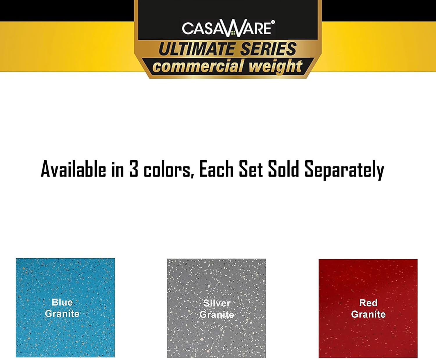 casaWare 11.5 x 11.5 x 1.5-Inch (Exterior) Square Multipurpose Pan, Ultimate Series Commercial Weight, Ceramic Non-Stick Coating (Red Granite) - Image 4