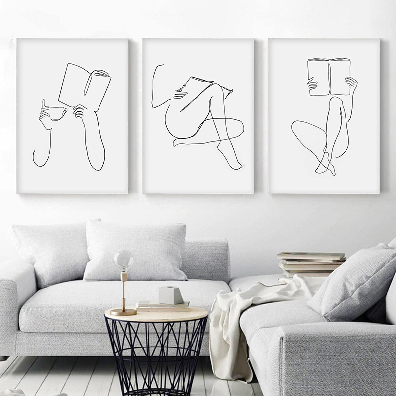 Affiche abstraite de lecture pour décorer un salon minimaliste - 8