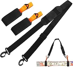 Ski Strap Shoulder Strap with Adjustable Padded Shoulder Strap for Skiing and Poles
