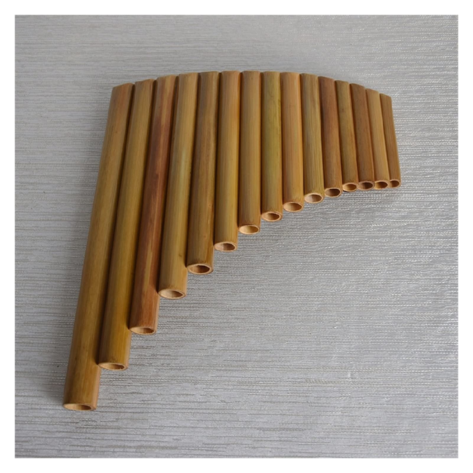 TSTS Panflöte Instrument Pan Flute 15 Tube G Tune C Tune Anfänger Einstieg Chinesische Panflöte Mit Tasche (Color : 15 Tube C for Left)