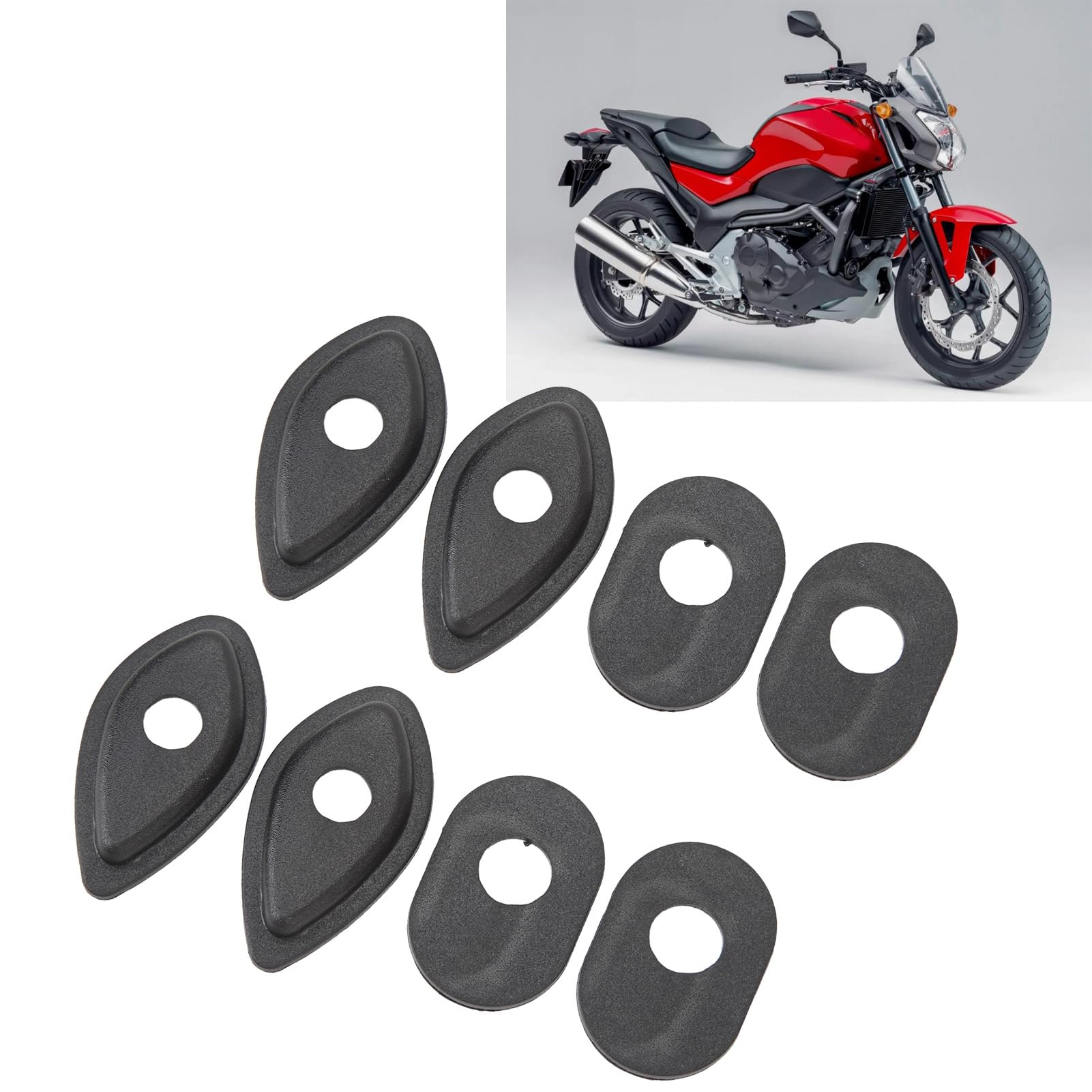 Adaptery Kierunkowskazów Motocyklowych Niezawodne, Wytrzymałe Podkładki Dystansowe Kierunkowskazów GROM