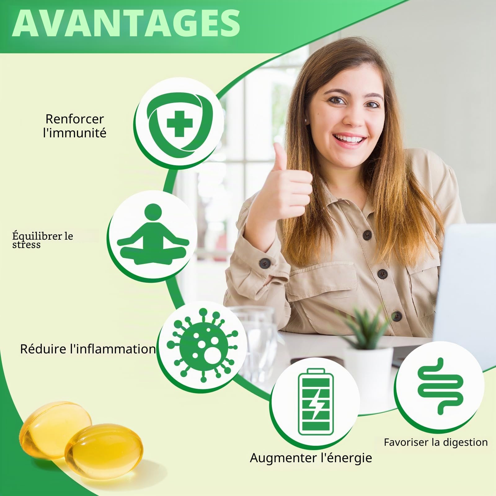Oil of Oregano, Huile d Origan et Nigelle, Huile d'origan 2 en 1 (6000 mg) avec Huile de Nigelle (200 mg),Carvacrol (165 mg),Biologique, Sans OGM,Favorise la Santé Immunitaire et Digestive,240 Gélules