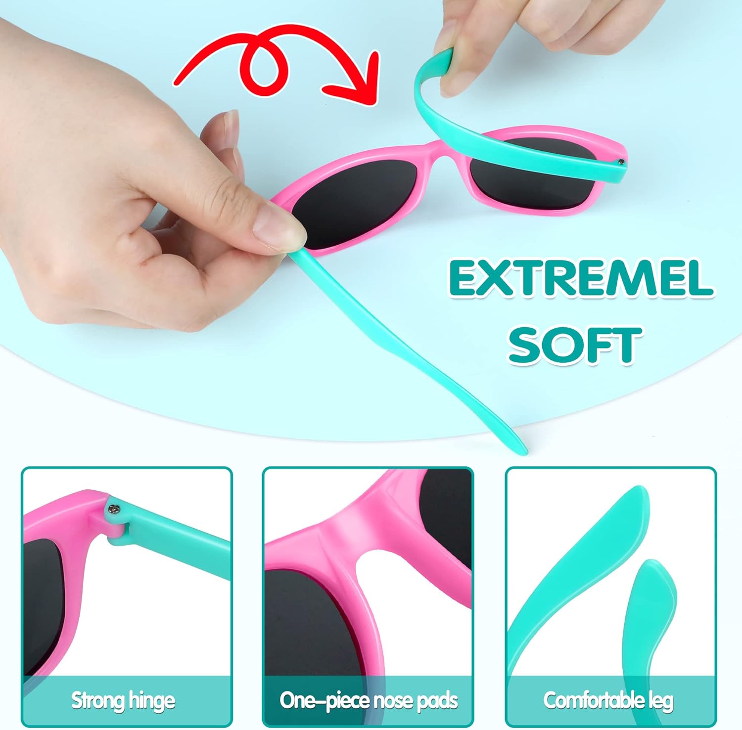 GIFTINBOX Kids Sunglasses Bulk, 12Pack Kids Sunglasses Party Favor with UV400 Protection for Boys and Girls, Gift for Birthday, Beach, Pool Party favors, Goody Bag Stuffers… - Image 6