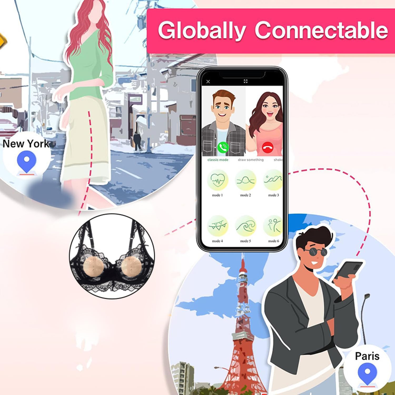 Masseur De Sein À 360 °, Autocollants De Mamelon APP Féminin Taquinant Le Vibrateur De Succion De Mamelon, 10 Modes, Masturbateur Flirtant Stimulant Les Jouets Sexuels