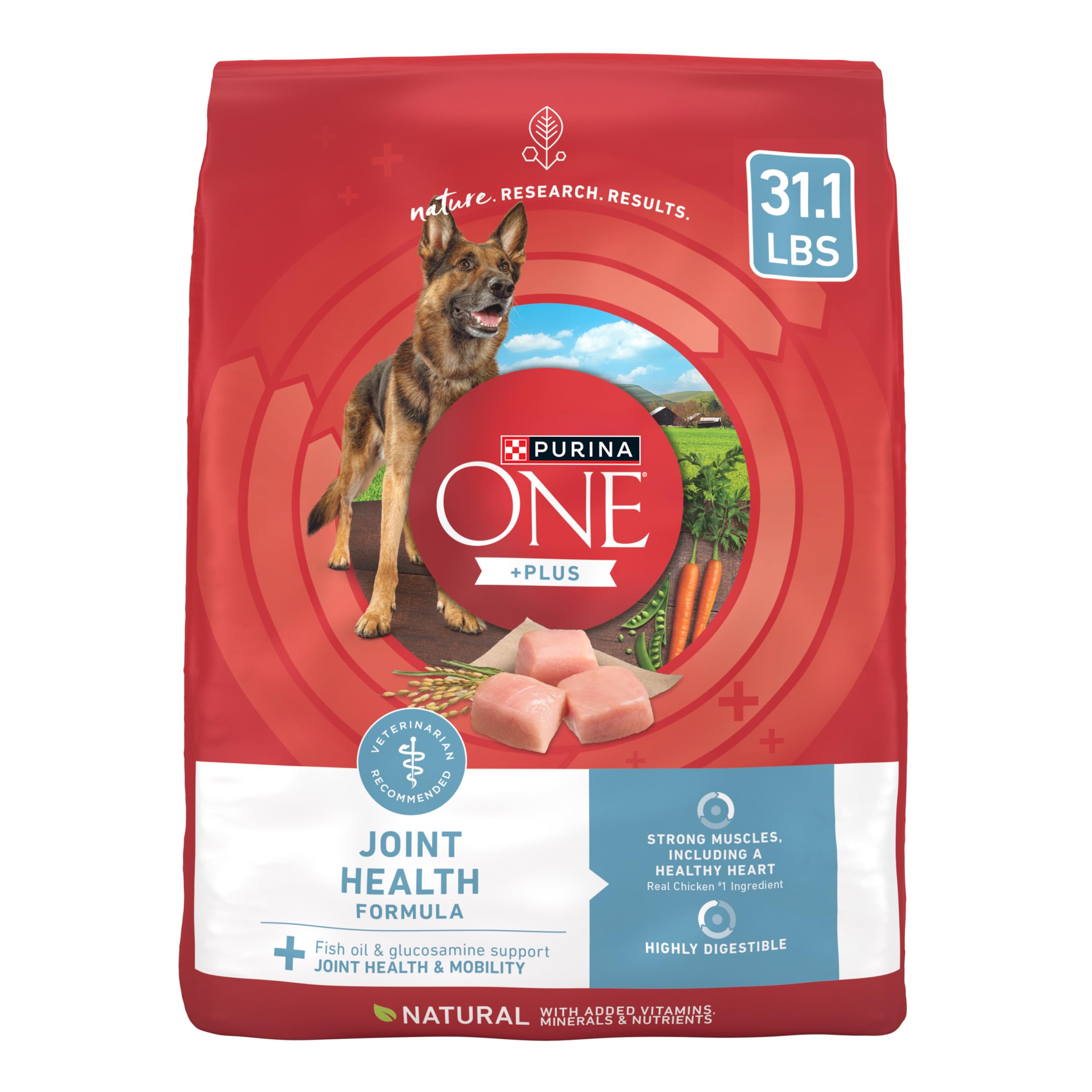 Plus Joint Health Formula Natural With Added Vitamins, Minerals and Nutrients Dry Dog Food - 31.1 lb. Bag