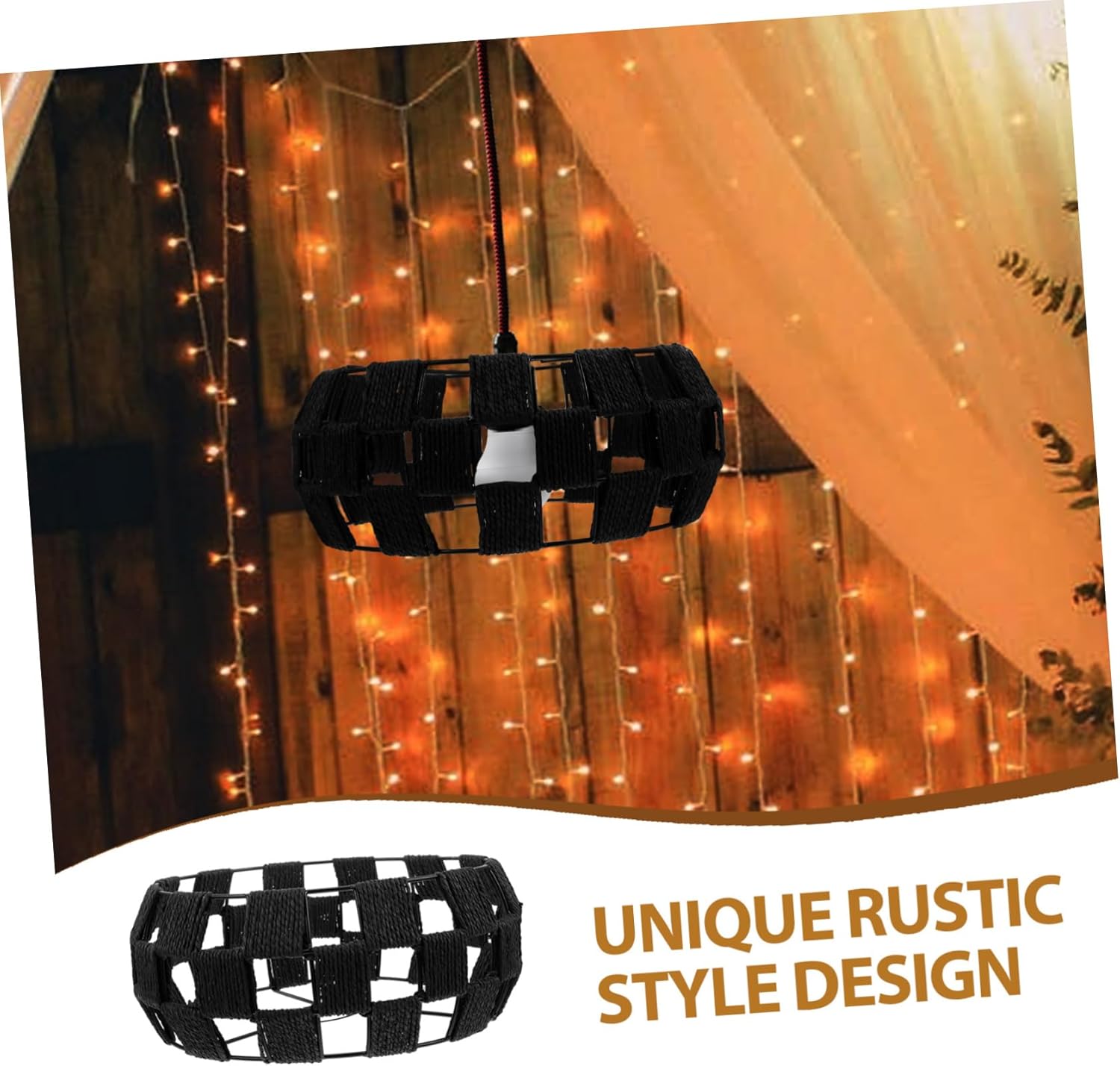 Paper Iron Lampshade Ceiling Light Shade for Living Dining Tea Restaurant