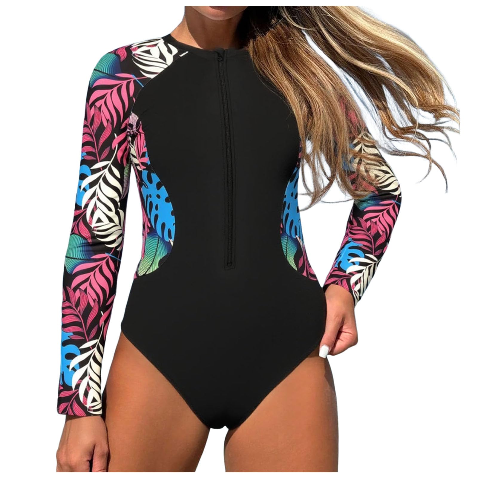 Bañador tanga mujer de manga larga para tus sesiones de surf y playa 8