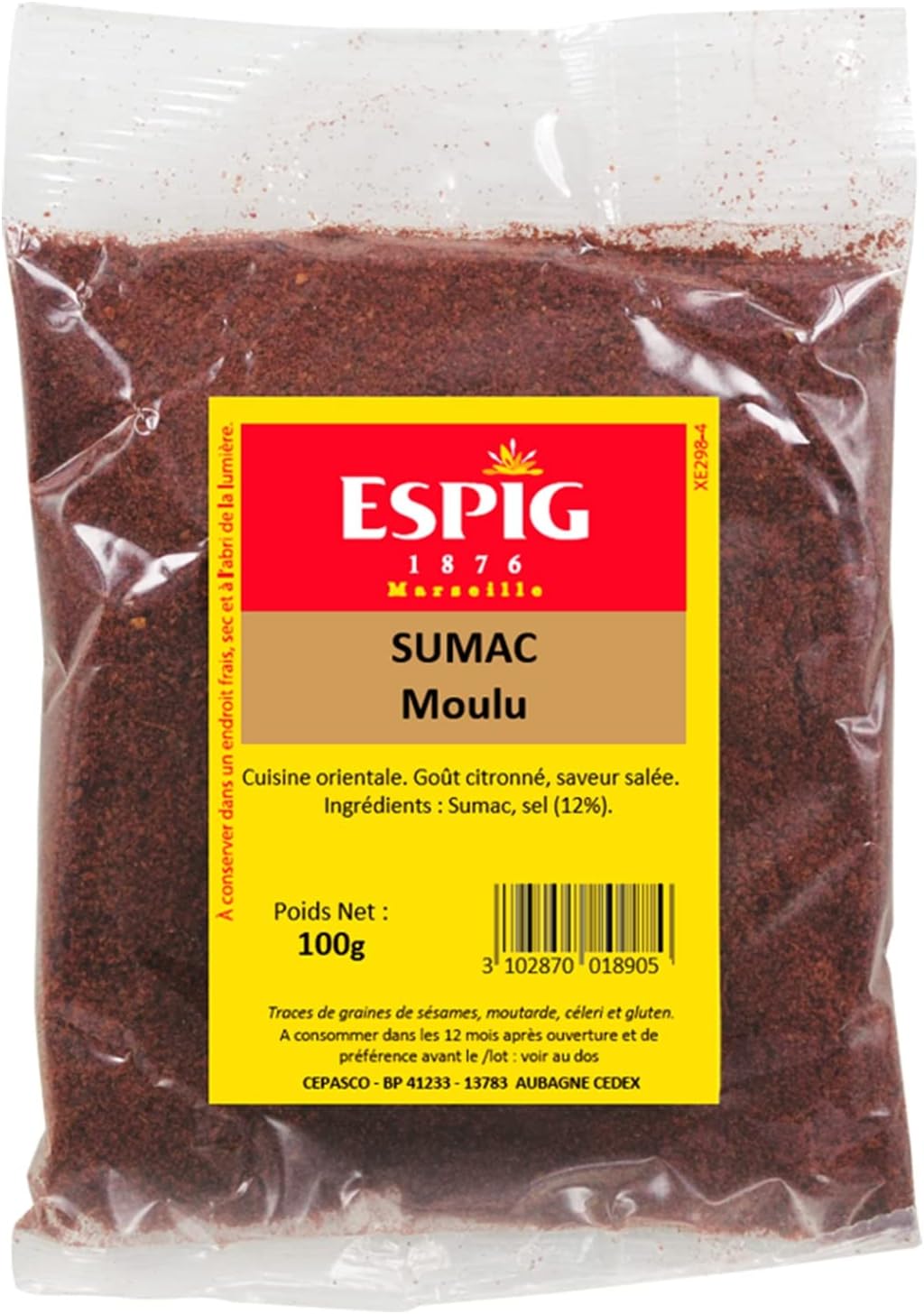 Epice SUMAC MOULU POUDRE 100g Amazon.fr Epicerie