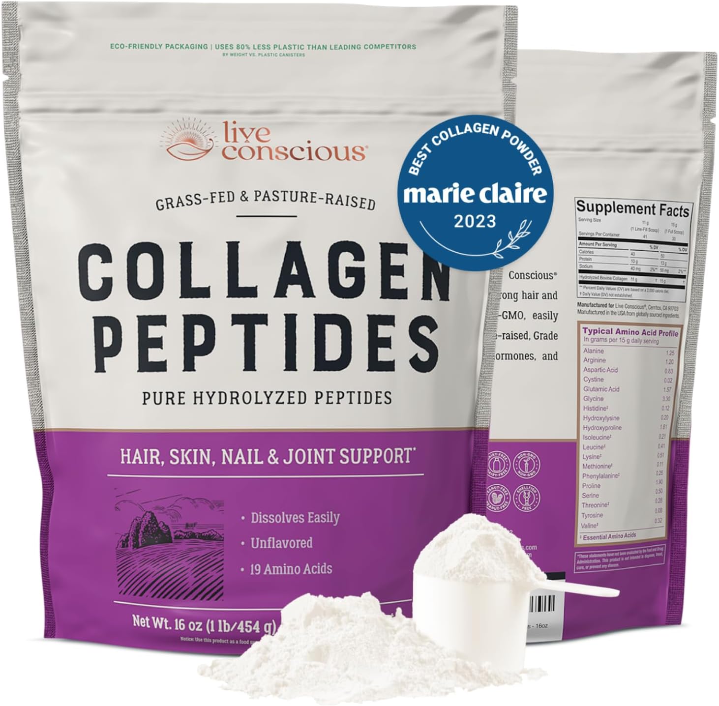 Amazon.com: Vital Proteins Collagen Peptides Powder, Promotes Hair ...