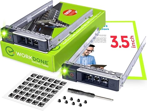 WORKDONE 2-Pack 3.5" LFF Carrier - fits Dell PowerEdge 17-14th Gen X7K8W