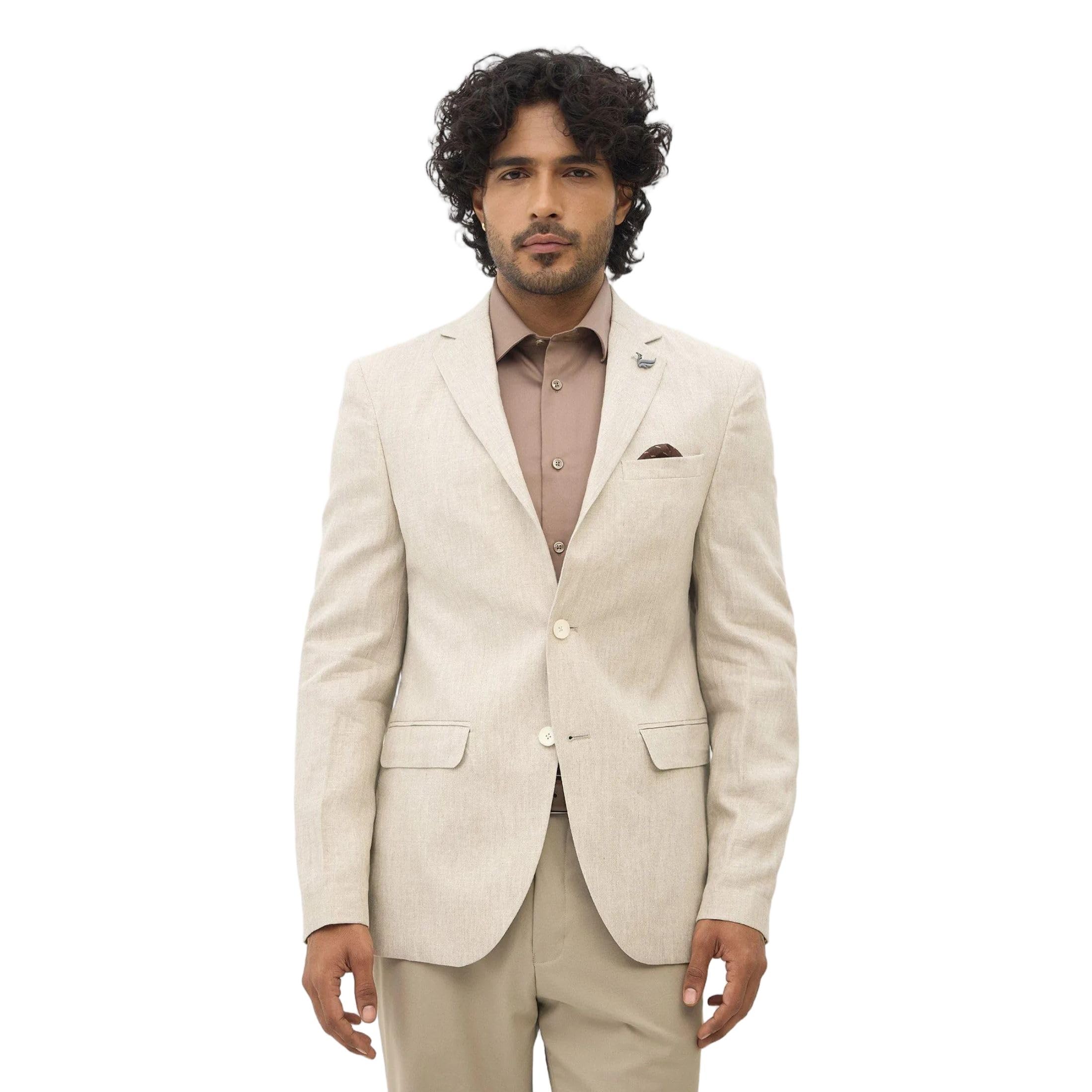blackberrys Men's Navy Solid Slim-Fit Blazers |Office Wear & Casual Wear-picture-39