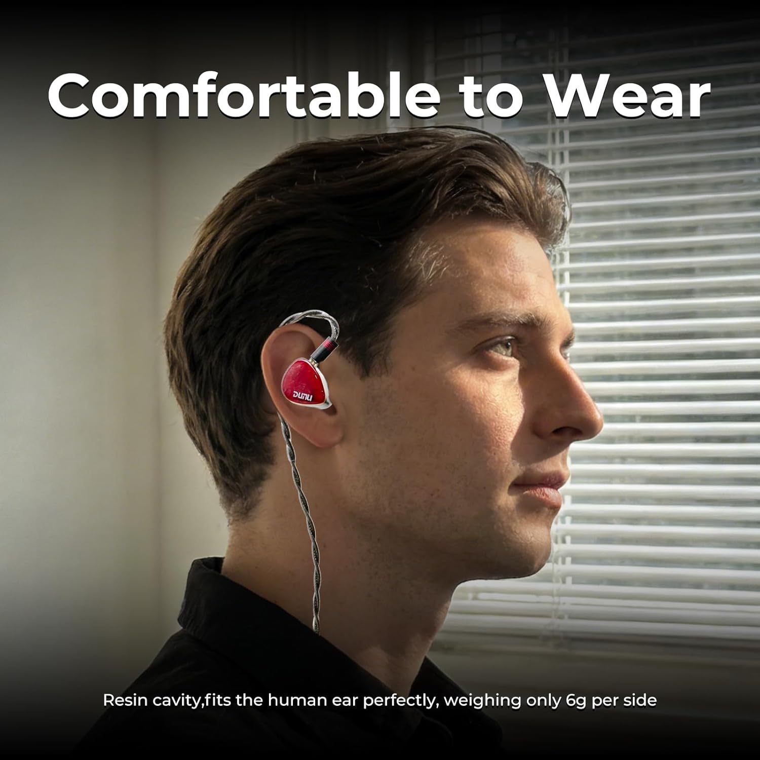 HiFiGo DUNU DN242 IEM, 2DD + 4 BA + 2 Planar in Ear Monitor, Wired Gaming Earbuds with Detachable OCC Silver-Plated Cable for Professional Music Engineers Audiophiles