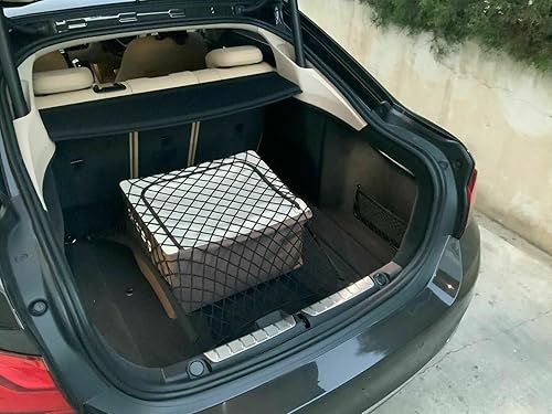 Red de carga organizadora de maletero para BMW Serie 4 2014-2025 - Red de carga estilo piso para Hatchback Coupé - Organizador de maletero de coche